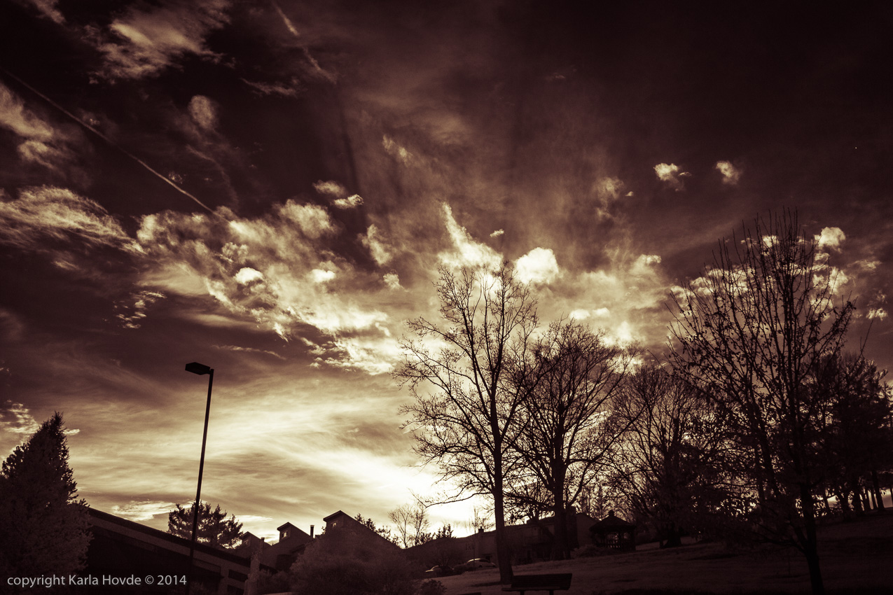 Infrared Landscape with Clouds © Karla Hovde 2014